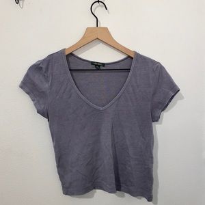 steel blue crop top